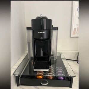 Nespresso Vertuo (Black) + Pod Storage Stand